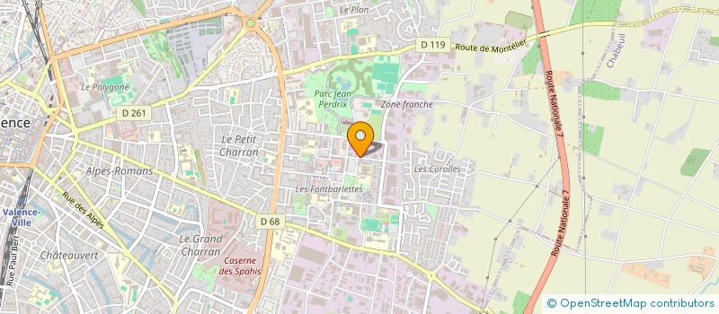 localisation de l'entreprise ARDECHE DROME PRESTATIONS  VALENCE