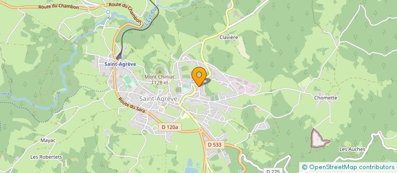 localisation de l'entreprise ARDECHE ELECTRONIQUE à SAINT-AGREVE