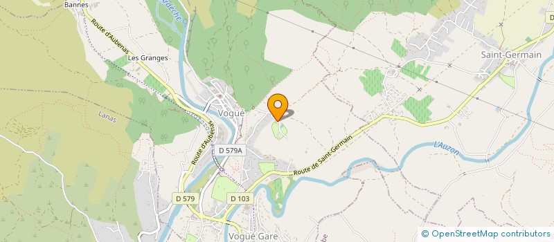 localisation de l'entreprise ARDECHE GLAMPING SUD à VOGUE
