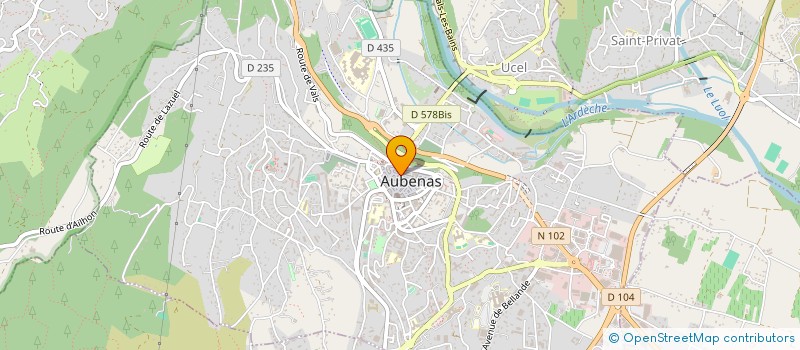localisation de l'entreprise ARDECHE LASER CREATION à AUBENAS