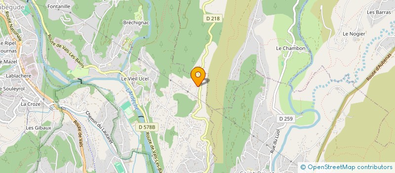 localisation de l'entreprise ARDECHE MACONNERIE  SAINT-JULIEN-DU-SERRE