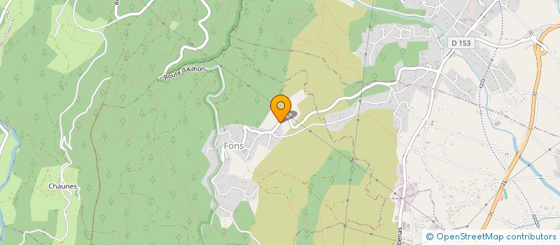 localisation de l'entreprise ARDECHE POMPAGE  FONS