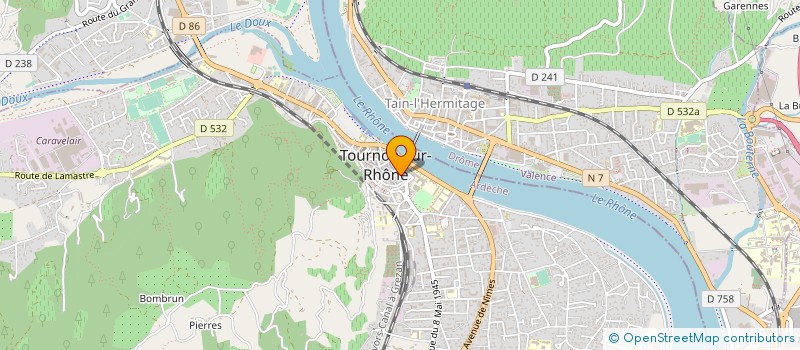 localisation de l'entreprise ARDECHE PRESSE à TOURNON-SUR-RHONE