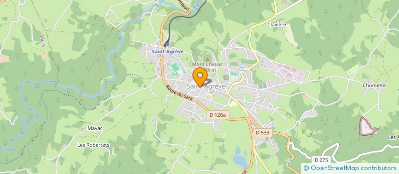 localisation de l'entreprise ARDECHE SAVEURS à SAINT-AGREVE