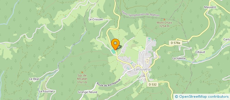 localisation de l'entreprise ARDECHE SCIAGE  LALOUVESC