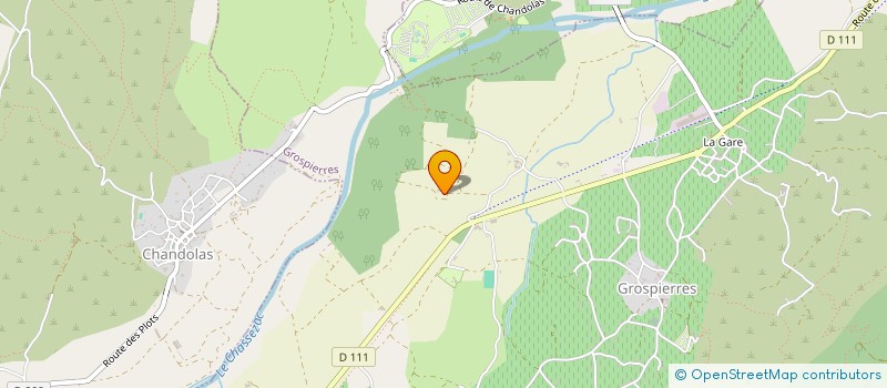 localisation de l'entreprise ARDECHE SOLIDAIRE ET DEVELOPPEMENT SPORTIF - ASDS à GROSPIERRES