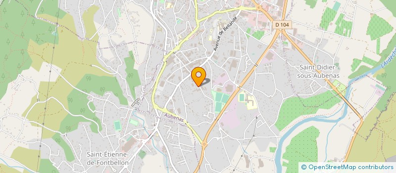 localisation de l'entreprise ARDECHE SUD TRANSPORTS à AUBENAS