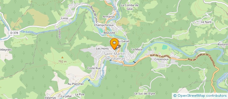 localisation de l'entreprise ARDECHECENTRE  SAINT-MARTIAL