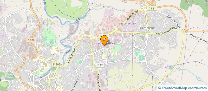 localisation de l'entreprise ARDECHOISE DE MANUTENTION ET DE STOCKAGE à SAINT-MARCEL-LES-ANNONAY