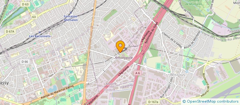 localisation de l'entreprise ARDECO à ANTONY