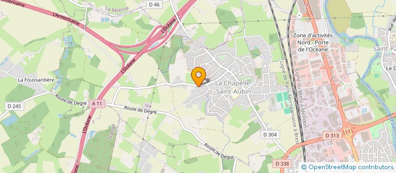 localisation de l'entreprise ARDECOR  LA CHAPELLE-SAINT-AUBIN