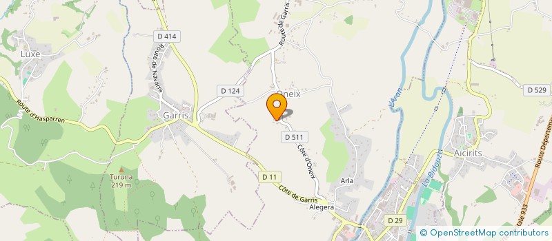 localisation de l'entreprise ARDEGA  SAINT-PALAIS