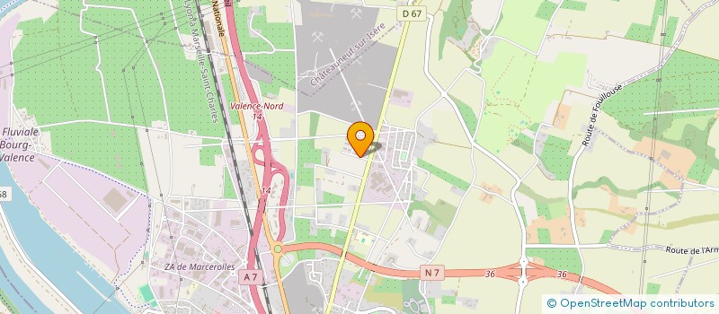 localisation de l'entreprise ARDEJE PRINTING à BOURG-LES-VALENCE