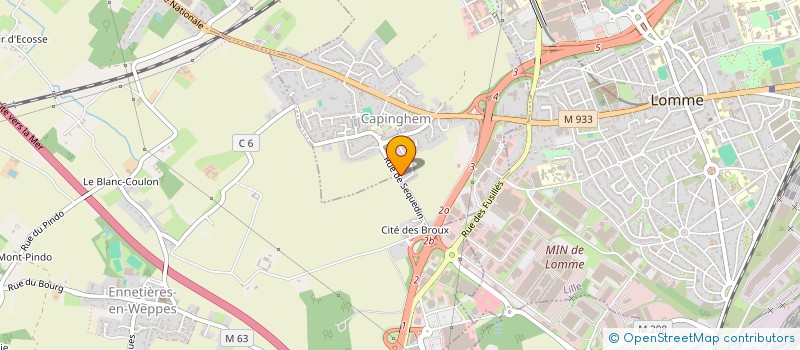 localisation de l'entreprise ARDEL CONSTRUCTION  CAPINGHEM