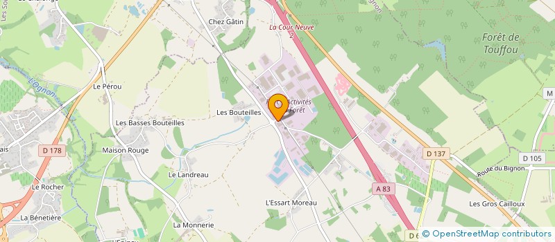 localisation de l'entreprise ARDELICE à LE BIGNON