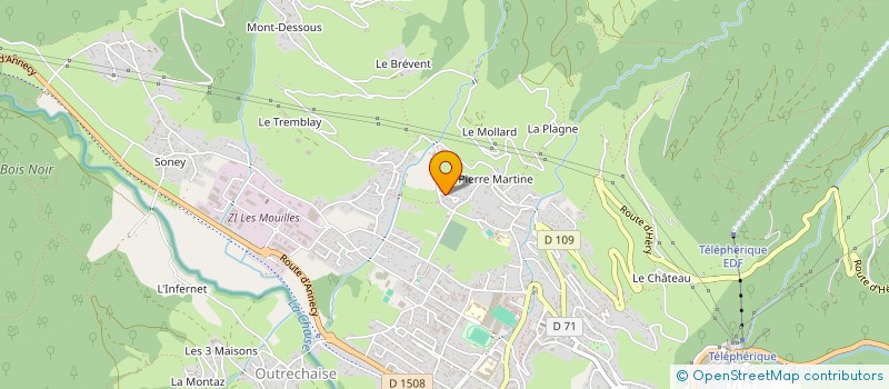 localisation de l'entreprise ARDEN  UGINE