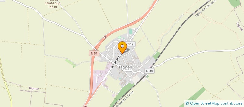localisation de l'entreprise ARDEN-BRICO-LOCATION à TAGNON