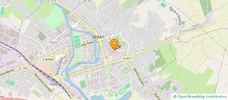 localisation de l'entreprise ARDEN CHICKEN à SEDAN