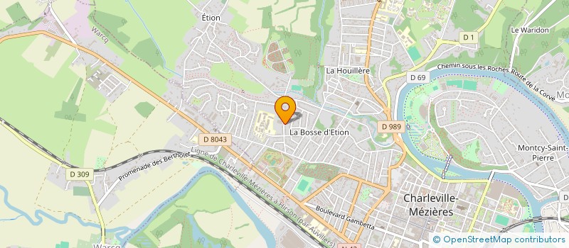 localisation de l'entreprise ARDEN CONFORT  CHARLEVILLE-MEZIERES