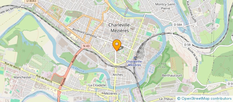 localisation de l'entreprise ARDEN'COUP DE POUCE à CHARLEVILLE-MEZIERES