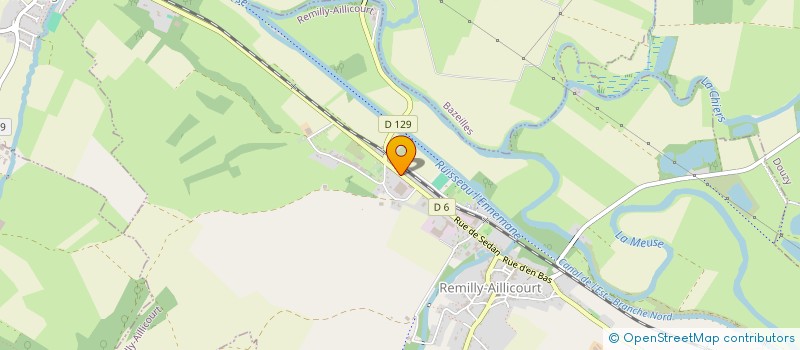 localisation de l'entreprise ARDEN'METAL  REMILLY-AILLICOURT