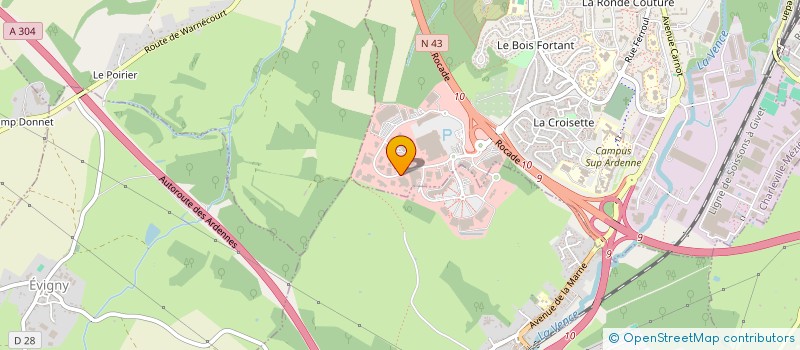 localisation de l'entreprise ARDEN' PISCINES LOISIRS à CHARLEVILLE-MEZIERES