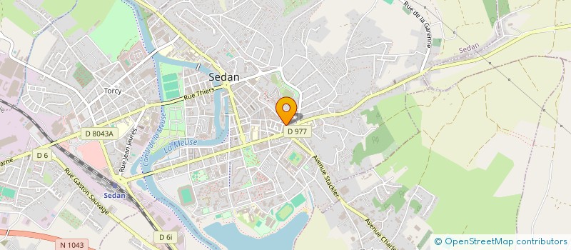 localisation de l'entreprise ARDEN PIZZA à SEDAN