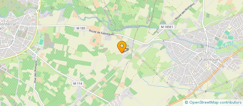 localisation de l'entreprise ARDEN'TOITURE à COURNONTERRAL