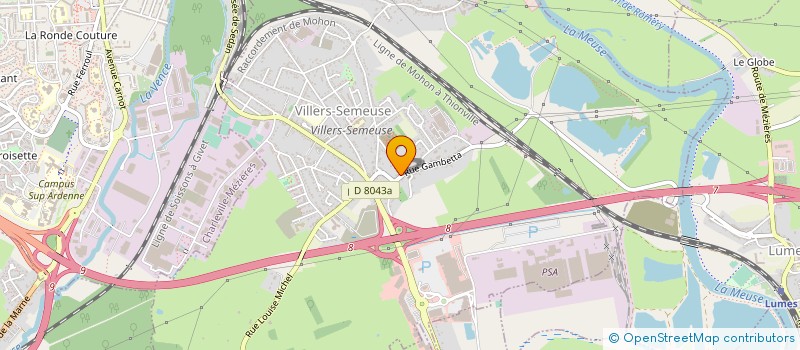 localisation de l'entreprise ARDEN VEGETAL  VILLERS-SEMEUSE