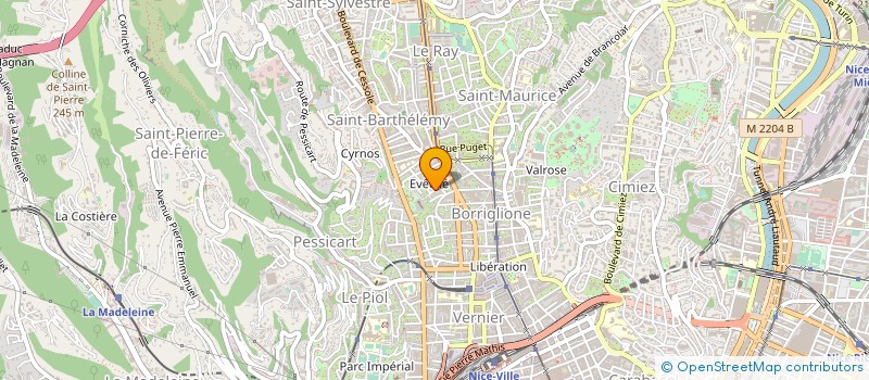 localisation de l'entreprise ARDENA AZUR à NICE