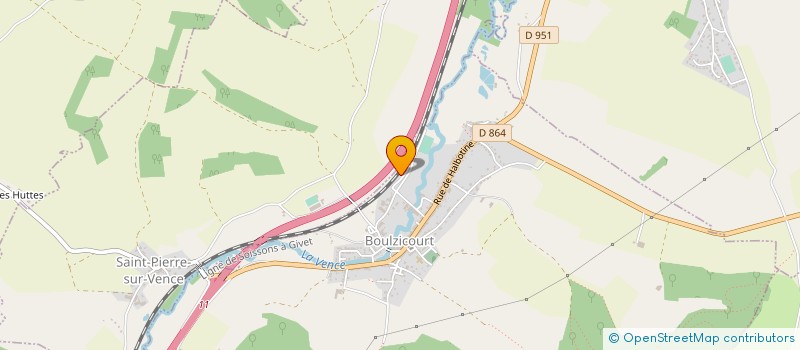 localisation de l'entreprise ARDENN EURO LOISIRS à BOULZICOURT