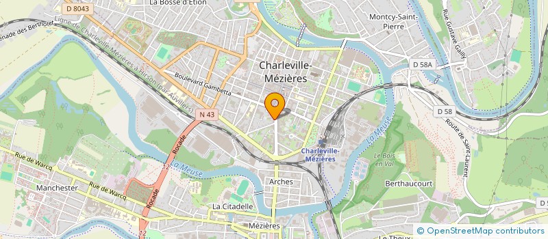 localisation de l'entreprise ARDENN'MEDIA INFORMATIQUE  CHARLEVILLE-MEZIERES