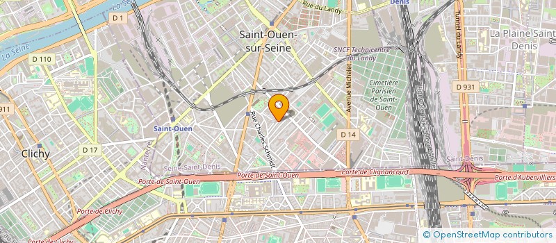 localisation de l'entreprise ARDENNAIS DU 8 RUE EMILE ZOLA à SAINT-OUEN-SUR-SEINE