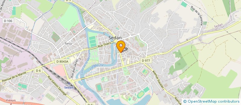 localisation de l'entreprise ARDENNE ASSURANCE  SEDAN