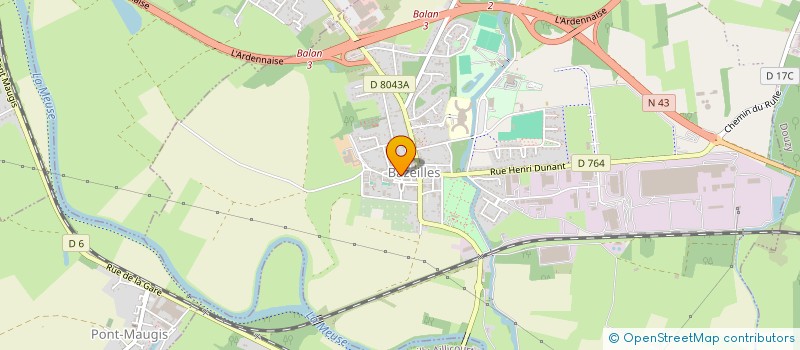 localisation de l'entreprise ARDENNE METROPOLE CYCLISME VILLE DE BAZEILLES  BAZEILLES