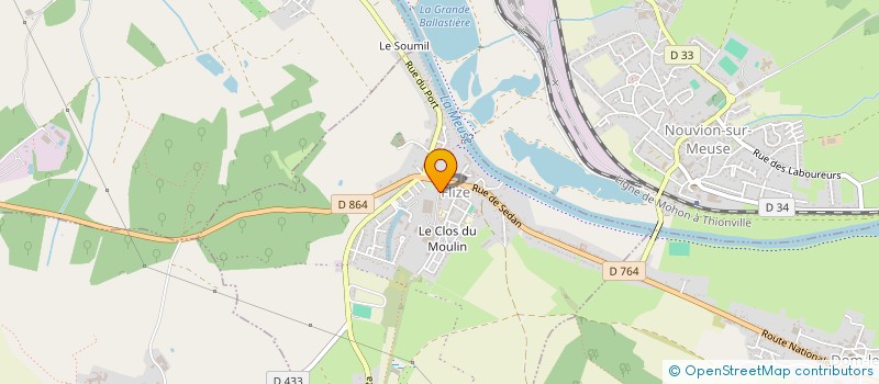 localisation de l'entreprise ARDENNES ACIER  FLIZE