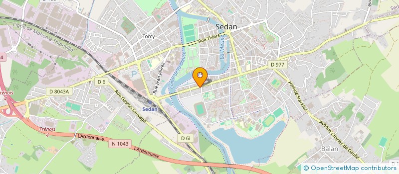 localisation de l'entreprise ARDENNES AFFAIRES PARTENAIRES  SEDAN