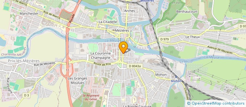 localisation de l'entreprise ARDENNES BARDAGE COUVERTURE à CHARLEVILLE-MEZIERES