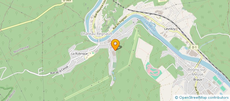 localisation de l'entreprise ARDENNES CHAUDRONNERIE ET MULTI SERVICES - ACMS.  BOGNY-SUR-MEUSE