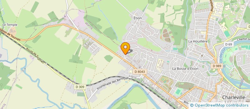 localisation de l'entreprise ARDENNES COUVERTURE à CHARLEVILLE-MEZIERES