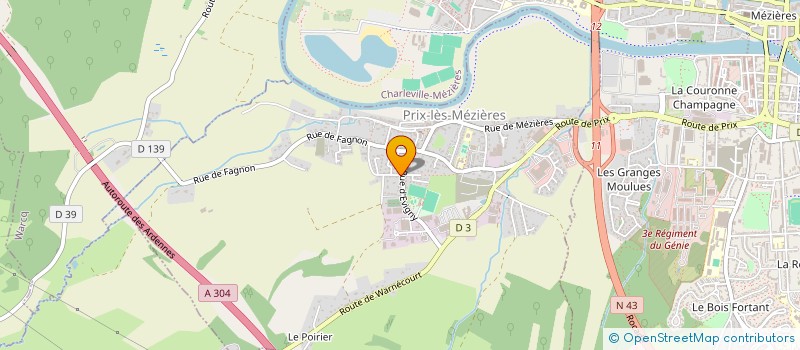 localisation de l'entreprise ARDENNES EPSILON  PRIX-LES-MEZIERES