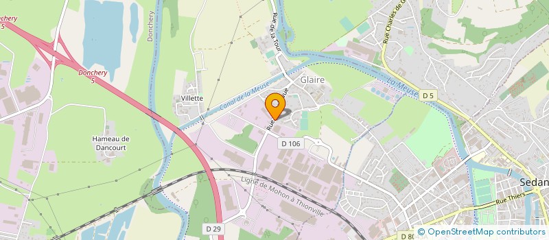 localisation de l'entreprise ARDENNES FERMETURES à GLAIRE