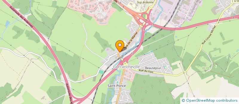 localisation de l'entreprise ARDENNES FRANCE BATIMENT  LA FRANCHEVILLE