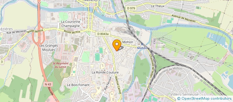 localisation de l'entreprise ARDENNES IMMO LOC  CHARLEVILLE-MEZIERES