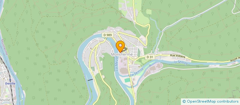 localisation de l'entreprise ARDENNES LOISIRS EVASION MEUSE ET SEMOY  MONTHERME