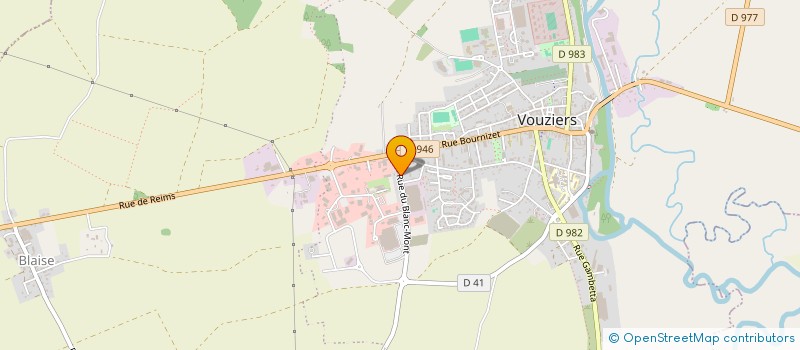localisation de l'entreprise ARDENNES MACHINING INDUSTRIES à VOUZIERS