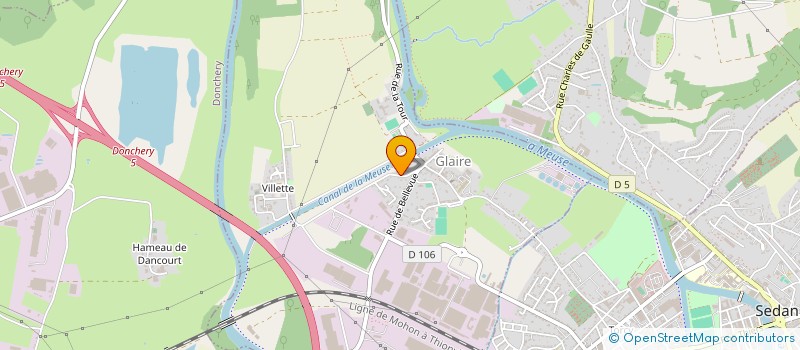 localisation de l'entreprise ARDENNES MONTAGE CHARPENTE  GLAIRE