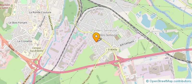 localisation de l'entreprise ARDENNES PARADISE  VILLERS-SEMEUSE