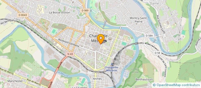 localisation de l'entreprise ARDENNES SOFT MICROINFORMAT à CHARLEVILLE-MEZIERES