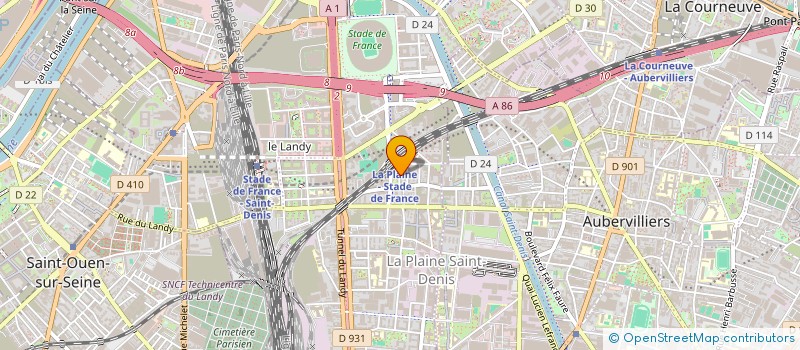 localisation de l'entreprise ARDENNIA à SAINT-DENIS